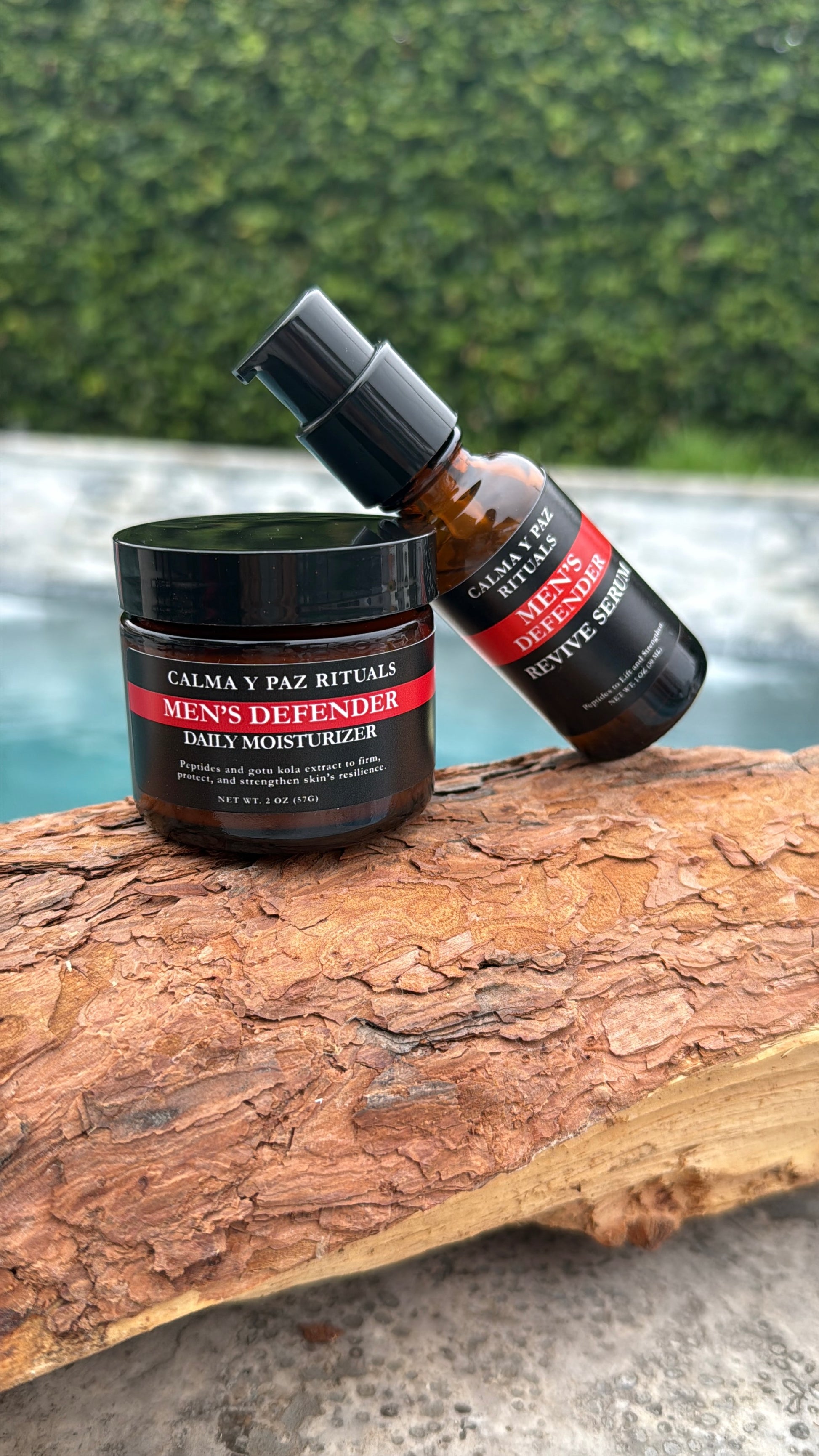 Calma y paz rituals, daily moisturizer, revive serum